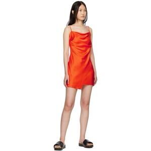 Nanushka Emila Minidress in Blood Orange